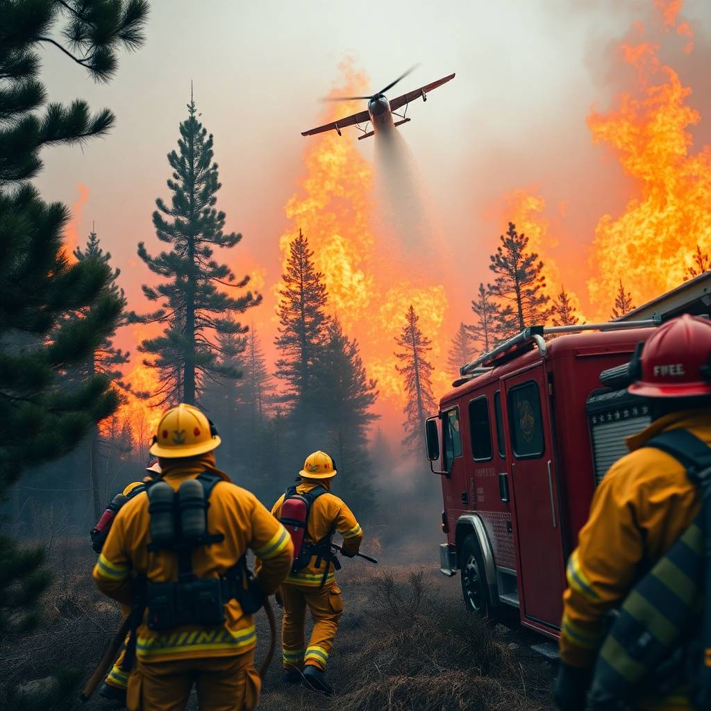 Gdzie jest pożar Kalifornia 2025 USA