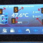 Sterownik ecoal – opis ekranu temperatur