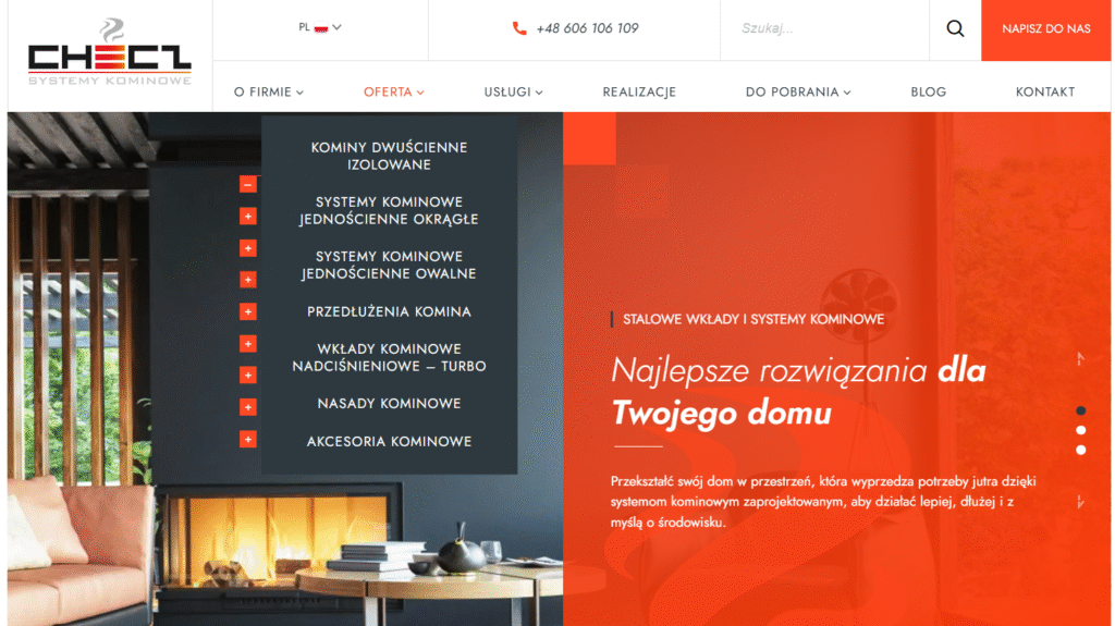 Kominy dwupłaszczowe – rozwiązania