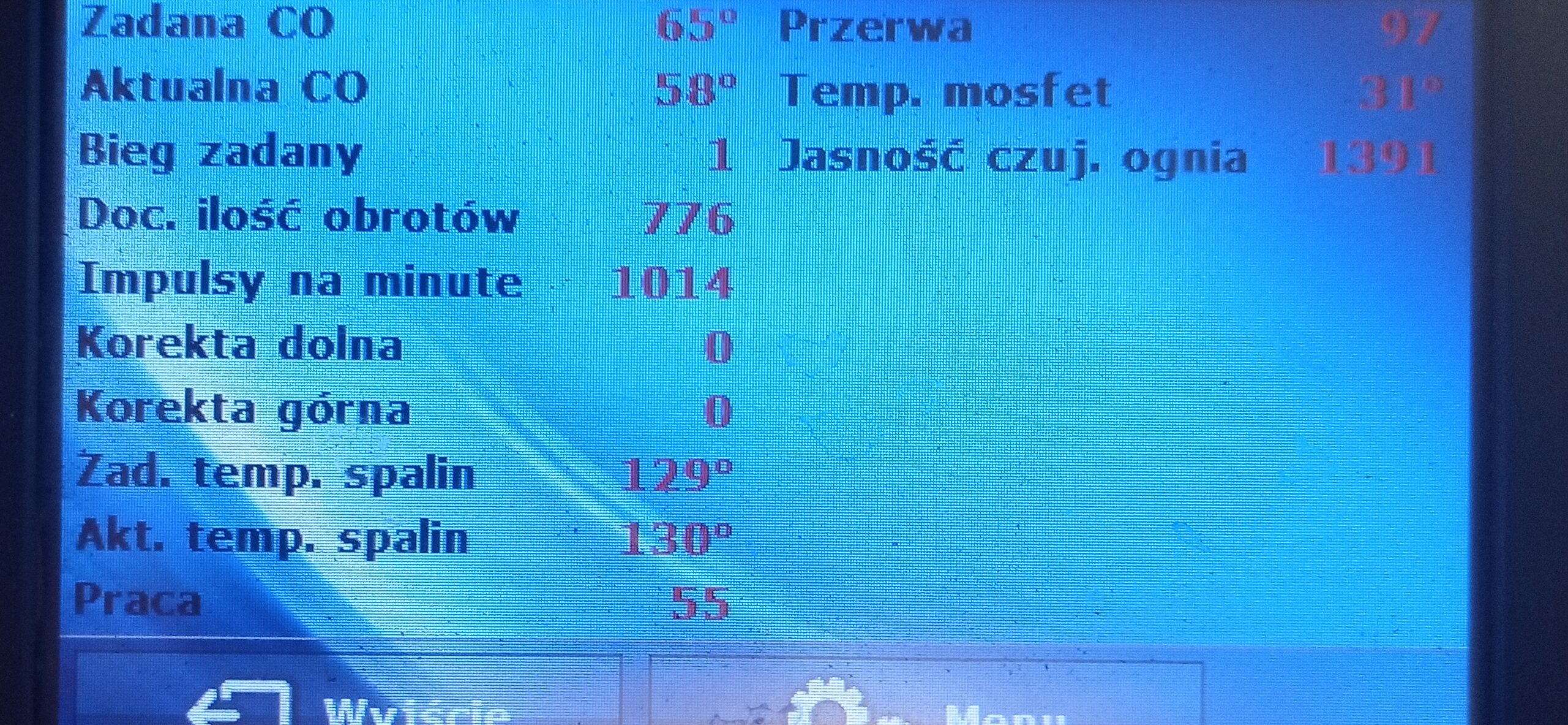 EKRAN PRODUCENTA w kotłach DEFRO i SAS