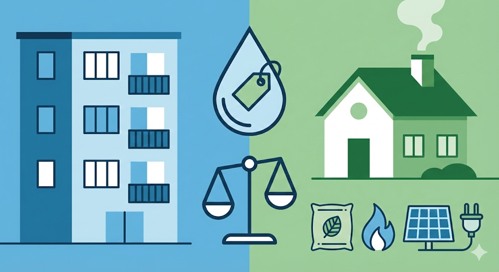 Koszt podgrzania wody w mieszkaniu Warszawa i Wrocław