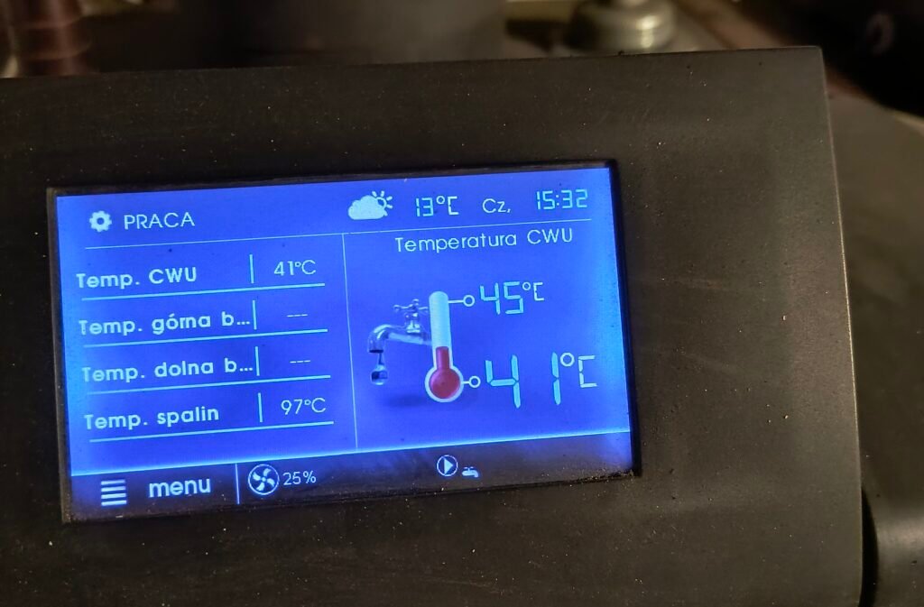 ecoMAX tryb LATO, priorytet CWU i test pompek i zaworó krok po kroku